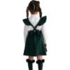 Picture of PRE ORDER Caramelo Kids Girls Frill School Pinafore With Bows - Bottle Green