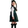 Picture of PRE ORDER Caramelo Kids Girls Frill School Pinafore With Bows - Bottle Green