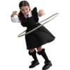 Picture of PRE ORDER Caramelo Kids Girls Frill School Pinafore With Bows - Black
