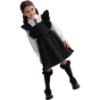 Picture of PRE ORDER Caramelo Kids Girls Frill School Pinafore With Bows - Black