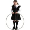 Picture of PRE ORDER Caramelo Kids Girls Frill School Pinafore With Bows - Black