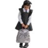 Picture of PRE ORDER Caramelo Kids Girls Frill School Pinafore With Bows - Grey