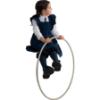 Picture of PRE ORDER Caramelo Kids Girls Frill School Pinafore With Bows - Navy
