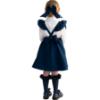 Picture of PRE ORDER Caramelo Kids Girls Frill School Pinafore With Bows - Navy
