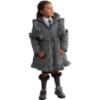 Picture of PRE ORDER Caramelo Kids Girls Frill Detail Skirted Coat - Grey