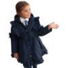 Picture of PRE ORDER Caramelo Kids Girls Frill Detail Skirted Coat - Navy