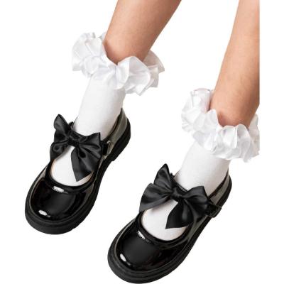 Picture of PRE ORDER Caramelo Kids Girls Satin Bow Mary Jane School Shoes - Black