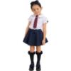Picture of PRE ORDER Caramelo Kids Girls Skater School Skirt With Built In Shorts - Navy