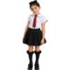 Picture of PRE ORDER Caramelo Kids Girls Skater School Skirt With Built In Shorts - Black
