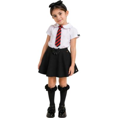 Picture of PRE ORDER Caramelo Kids Girls Skater School Skirt With Built In Shorts - Black