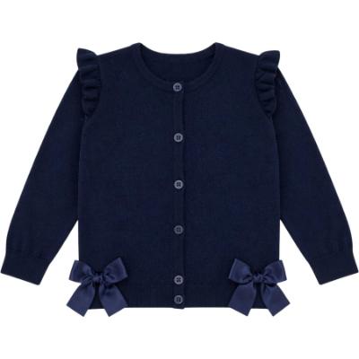 Picture of PRE ORDER Caramelo Kids Girls School Cardigan With Bows - Navy