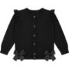 Picture of PRE ORDER Caramelo Kids Girls School Cardigan With Bows - Black