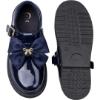 Picture of PRE ORDER Caramelo Kids Girls Large Grosgrain Bow School Shoes - Navy