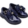 Picture of PRE ORDER Caramelo Kids Girls Large Grosgrain Bow School Shoes - Navy
