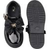Picture of PRE ORDER Caramelo Kids Girls Large Grosgrain Bow School Shoes - Black