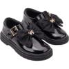 Picture of PRE ORDER Caramelo Kids Girls Large Grosgrain Bow School Shoes - Black