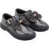 Picture of PRE ORDER Caramelo Kids Girls Large Grosgrain Bow School Shoes - Grey
