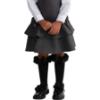 Picture of PRE ORDER Caramelo Kids Girls Ra-Ra Frill School Pinafore - Grey