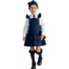 Picture of PRE ORDER Caramelo Kids Girls Ra-Ra Frill School Pinafore - Navy