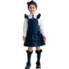 Picture of PRE ORDER Caramelo Kids Girls Ra-Ra Frill School Pinafore - Navy