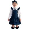 Picture of PRE ORDER Caramelo Kids Girls Ra-Ra Frill School Pinafore - Navy