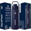 Picture of PRE ORDER Caramelo Kids Metal AquaFlask Water Bottle - Navy
