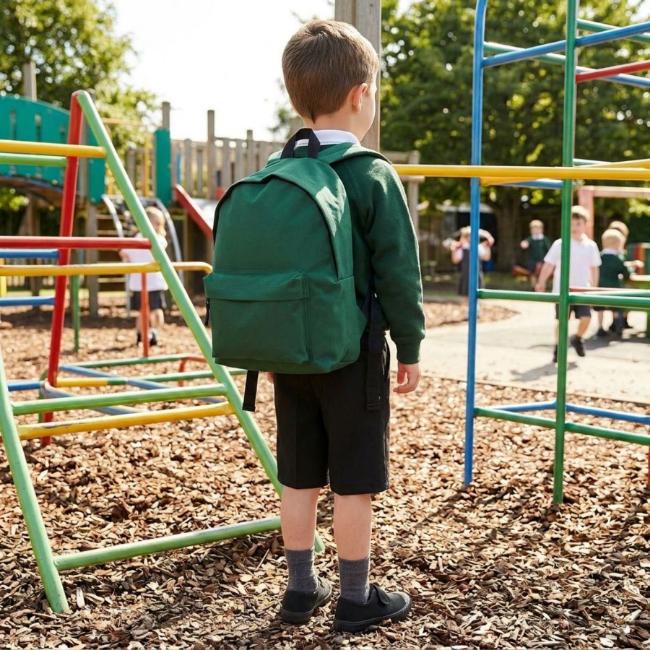 Picture of Schoolwear Unisex Backpack - Bottle Green