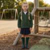 Picture of Schoolwear Girls Fleece Jacket With Reflective Strip - Bottle Green