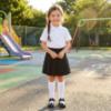 Picture of Schoolwear Girls Fan Pleats Skirt - Black