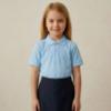 Picture of Schoolwear Girls Short Sleeve Polo Shirt - Sky Blue