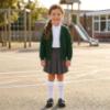 Picture of Schoolwear Girls Sweatshirt Cardigan - Bottle Green
