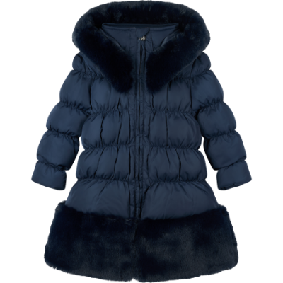 Picture of PRE ORDER A Dee BTS Rhea Hooded Long Coat  - Dark Navy