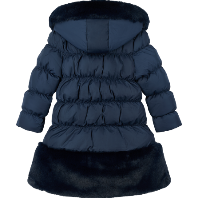 Picture of PRE ORDER A Dee BTS Rhea Hooded Long Coat  - Dark Navy