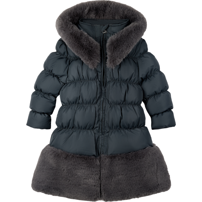 Picture of PRE ORDER A Dee BTS Rhea Hooded Long Coat  - Dark Grey