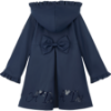 Picture of PRE ORDER A Dee BTS Nova Pleated Bow Raincoat - Dark Navy