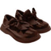 Picture of PRE ORDER A Dee Easy On Lyra Mary Jane Bow Shoe - Brown