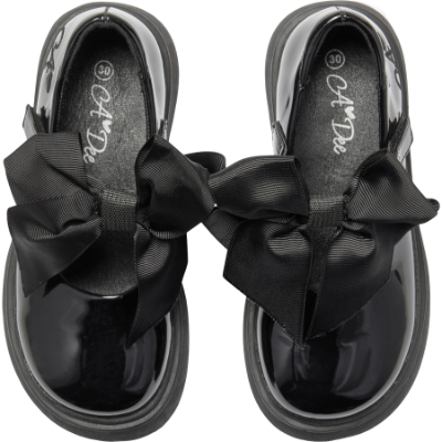 Picture of PRE ORDER A Dee Easy On Lyra Mary Jane Bow Shoe - Black