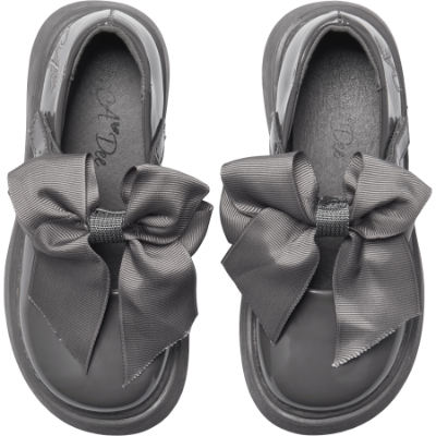 Picture of PRE ORDER A Dee Easy On Lyra Mary Jane Bow Shoe - Dark Grey