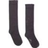 Picture of PRE ORDER A Dee BTS Seren Diamante Logo Knee High Sock - Dark Grey