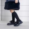 Picture of PRE ORDER A Dee BTS Seren Diamante Logo Knee High Sock - Dark Navy