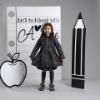 Picture of PRE ORDER A Dee BTS Nova Pleated Bow Raincoat - Dark Grey