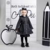 Picture of PRE ORDER A Dee BTS Nova Pleated Bow Raincoat - Black