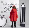 Picture of PRE ORDER A Dee BTS Nova Pleated Bow Raincoat - Red
