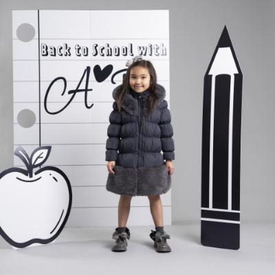 Picture of PRE ORDER A Dee BTS Rhea Hooded Long Coat  - Dark Grey