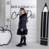 Picture of PRE ORDER A Dee BTS Rhea Hooded Long Coat  - Dark Navy