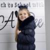 Picture of PRE ORDER A Dee BTS Rhea Hooded Long Coat  - Dark Navy