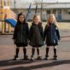 Picture of PRE ORDER A Dee BTS Nova Pleated Bow Raincoat - Dark Navy