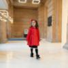 Picture of PRE ORDER A Dee BTS Nova Pleated Bow Raincoat - Red