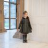 Picture of PRE ORDER A Dee BTS Nova Pleated Bow Raincoat - Dark Grey