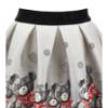 Picture of PRE ORDER Monnalisa Girls Teddy Top & Skirt Set X 2 - Ivory Grey Red